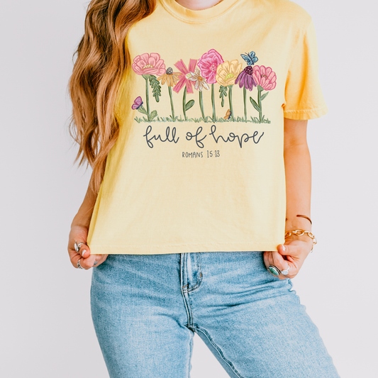 Full of Hope cropped tee