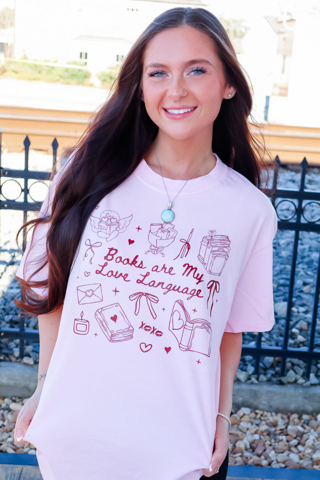 Books are my love language tee
