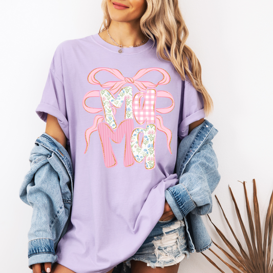 Purple Preppy Mama Tee