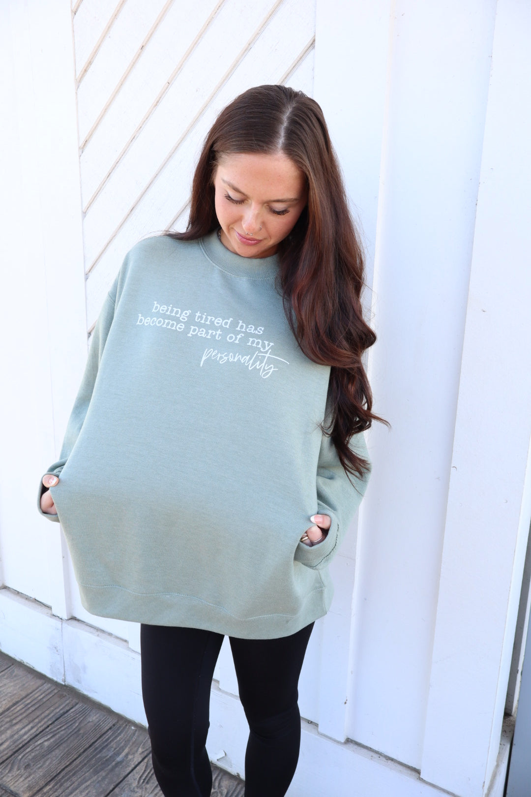 Tired Girl Oversized Sweatshirt
