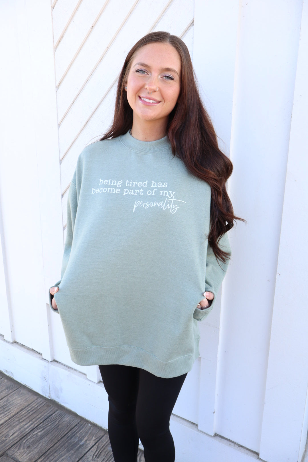 Tired Girl Oversized Sweatshirt